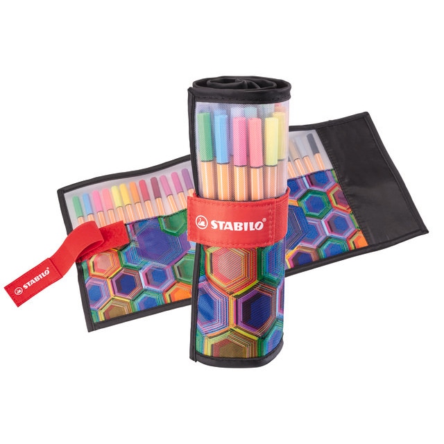 STABILO Rollerset de 25 feutres point 88 ARTY coloris assortis