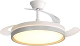 thumbnail of Ventilador de techo aspas retráctiles blanco 107cm luz LED 60w (5600lm) regulable