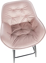 thumbnail of 2er Set Barhocker Gibson Samt Sitzhöhe 76 cm pink