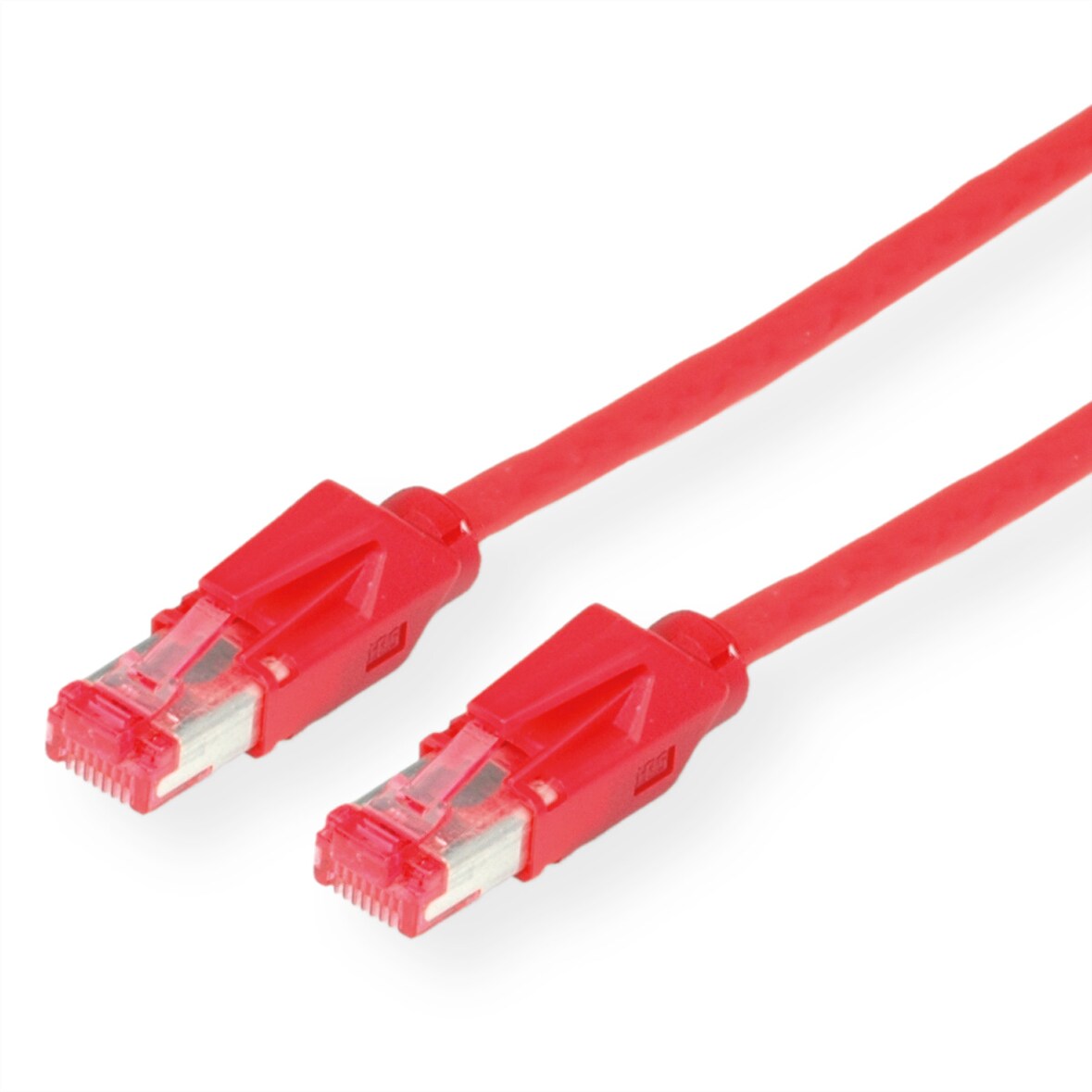 DÄTWYLER S/FTP Patchkabel Cat.6 (Class E), CU 7702 flex LS0H, Hirose TM21, rood, 5 m