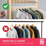 thumbnail of COM-FORT HOUSE Perchas terciopelo antideslizantes pack 50 beige ultrafinas ahorro espacio gancho 360 ropa vestidos trajes