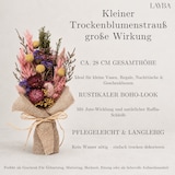 thumbnail of LAYBA Trockenblumenstrauß Bunt mit Jute – Rosa und Bordeaux