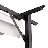 thumbnail of Blumfeldt Pantheon Robust Pergola 3x3m wetterbeständig Stahl pulverbeschichtet seitliche Rollläden Beige