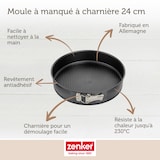 thumbnail of Zenker Springform Kuchenform Backform Kuchen Form Flachboden Antihaft 24 cm