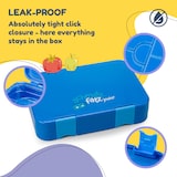 thumbnail of schmatzfatz junior Lunchbox 6 Fächer 21,3 x 15 x 4,5 cm Blau