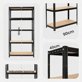 thumbnail of Set di 2 scaffalature per carichi pesanti Scaffalature per officina Nero