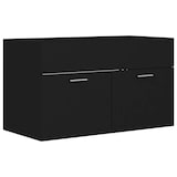thumbnail of Helloshop26 - Spülenunterschrank mit integriertem Becken 80 x 38,5 x 46 cm schwarze Spanplatte 02_0006516