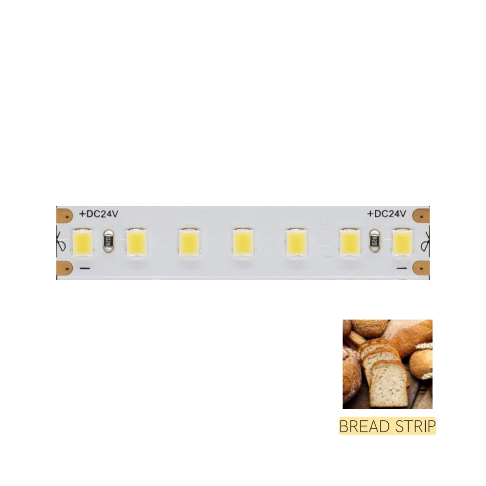 Tira LED para iluminar el mostrador de alimentos del Pan - Bobina de 5m 14,4W/M 80LM/W IP20 2700K