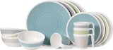 thumbnail of Melamin Geschirr-Set 4 Personen Harmonie 16 Teilig + 4 Milano Weiß Weingläser Tafelgeschirr Picknick BBQ Kochgeschirr