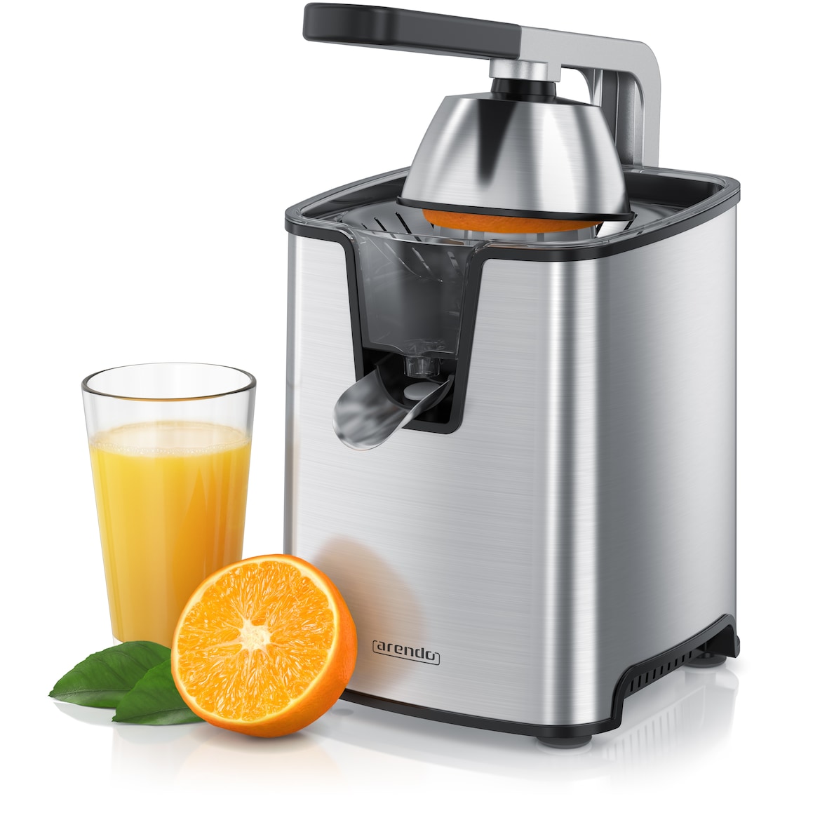 Arendo Zitruspresse, Edelstahl, automatische Funktion, BPA-frei