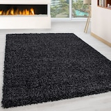 thumbnail of Teppich Waschbar Shaggy Uni Kuschelig Strapazierfähig Schlafzimmer Esszimmer Anthrazit 80x150 cm OEKO-TEX – RHEIN von Kadima Design