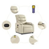 thumbnail of vidaXL Massagesessel mit Relaxfunktion, Kunstleder, Creme
