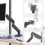 thumbnail of Monitorhalterung / Monitorarm VM-MG1S 1 Arm 15-42 Zoll Heavy Duty bis 20 kg schwarz hjh OFFICE