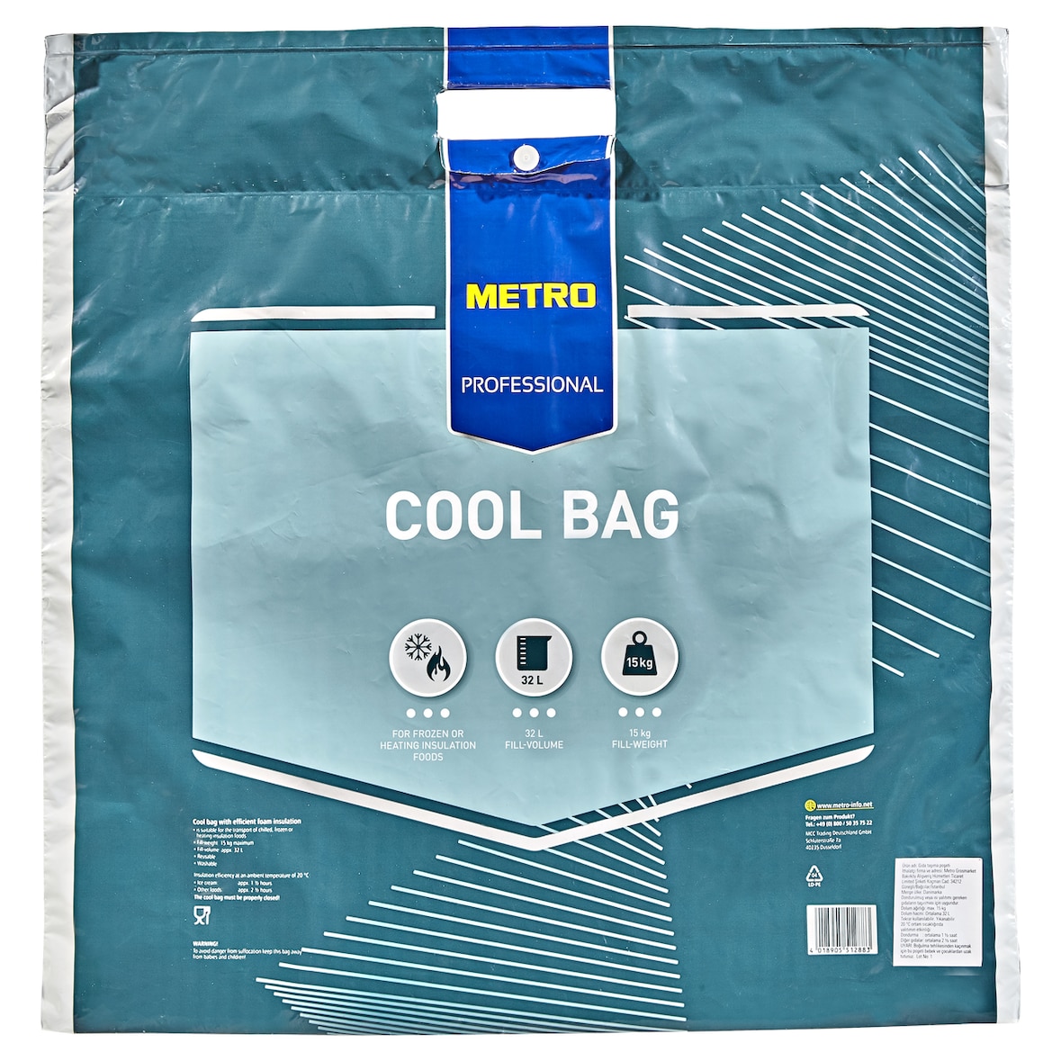 METRO Professional Saco térmico, 32 L, azul