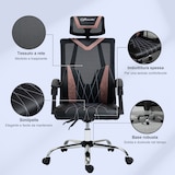 thumbnail of Vinsetto Sedia Ufficio Ergonomica con Supporto Lombare e Cervicale
