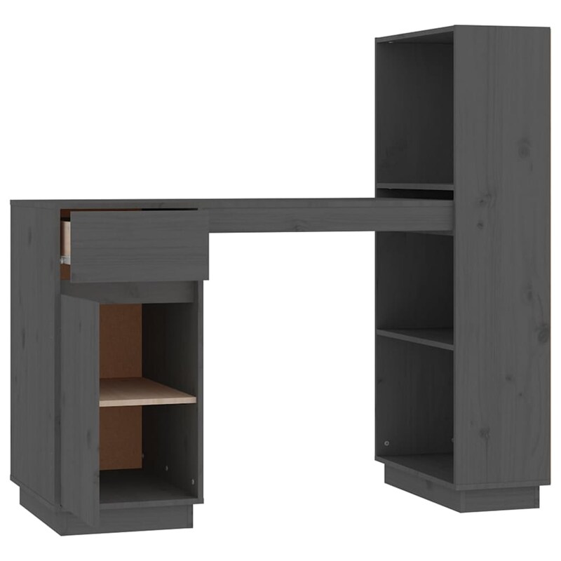 Hoekbureau 200x50x76 cm spaanplaat wit en sonoma eikenkleurig
