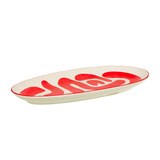 thumbnail of Plat ovale Lulli 41x21 rouge -  Ovale Grès Table Passion 43.00x22.00 cm