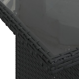 thumbnail of VidaXL 7-teiliges Garten-Sofa-Set mit Kissen, schwarzes Poly-Rattan