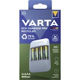 thumbnail of Varta Akku NiMH, Universal Ladegerät, Eco Charger Pro Recycled, inkl. Akkus, 4x Micro, AAA, 800mAh, Retail