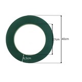 thumbnail of Nass Steckschaum Kranz 40cm auf Hartschaumunterlage Frischblumen Schnittblumen Steckmasse Steckschwamm Blumensteckschaum Ring Groß Floristik