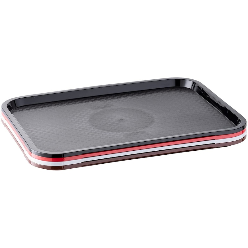 Plateau Snack Lot De 6 Plateaux De Service En Plastique Pour Boissons Fast Food Plateau De Service Rectangulaire