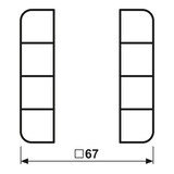 thumbnail of Jung Tastensatz, 4fach CD 504 TSA CD504TSA