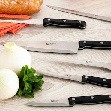 Lot de 6 Couteaux à Steak en Argent - Sabatier Trompette - RICHARDSON SHEFFIELD