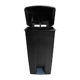 thumbnail of METRO Professional Poubelle à pédale, 51 x 42.5 x 87.5 cm, 120 L, avec roulettes, noire