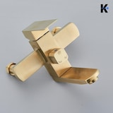 thumbnail of LANA| Conjunto de chuveiro de chuva premium em aço inoxidável dourado brilhante | Torneiras de design sistema de chuveiro|completo com chuveiro de mão