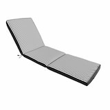 thumbnail of Set di 2 cuscini per lettino prendisole, 186 x 53 cm, neri Oviala