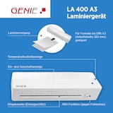 thumbnail of GENIE LA 400 A3 Laminiergerät Heißlaminierung  bis DIN A3 inkl. 5 Folien