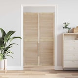thumbnail of vidaXL Kastdeur 2 pcs Naturel 140.5 x 2 x 59.5cm Massief grenenhout