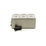 thumbnail of Bain-marie électrique professionnel - 3 x GN 1/3 - avec robinet de vidange - Bacs GN inclus | Maxima