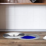 thumbnail of WellHome - Auf der Arbeitsplatte eingebauter Abfalleimer mit 5-Liter-Edelstahldeckel Blau