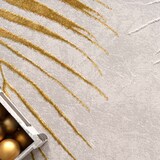 thumbnail of Teppich Kurzflor Blätter Wohnzimmer schmutzabweisend Gold Rechteckig 160x230 | 60% Polypropylen, 40% Polyester | Florhöhe: 11 mm | pflegeleicht