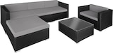 thumbnail of tectake Conjunto de ratán Milano  Negro/Gris