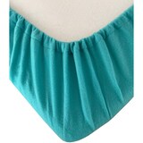 thumbnail of Fleece Winter Spannbettlaken 120-130 x 200 cm Petrol kuschelig 2er Pack