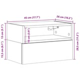 thumbnail of Tables de chevet murales 2 pcs blanc 45x26x28,5 cm – Modèle Aspect Nuit