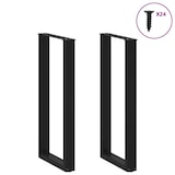 thumbnail of Helloshop26 - Juego de 2 patas para mesa de bar en forma de U dimensiones 50 x 100 cm con niveladores ajustables diseño moderno en 02_0057472