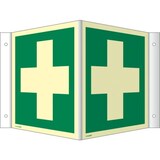 thumbnail of Winkelschild Erste Hilfe, 148x148mm