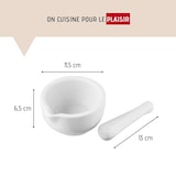 thumbnail of Mortier de cuisine avec pilon en porcelaine Fackelmann Basic
