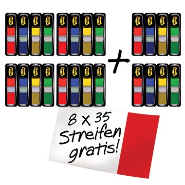 Post-it Haftstreifen Index Mini Promotion 683-4+2 35Bl. sortiert