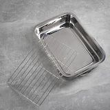 thumbnail of Renberg Presto - Bakplaat met grillrooster 37x26,5x6,3 cm, roestvrij staal