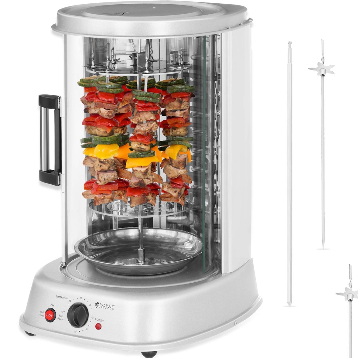 Royal Catering - Verticale grill- 3-in-1 - 1.800 W - 31 L