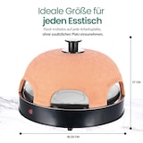 thumbnail of Emerio Pizzarette Original PO-115984 – 1200W – Pizzaofen für 6 Personen – Handgefertigte Terrakotta-Kuppel – Pizza Ofen – 6 Backspachteln - Cool Touch