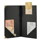 thumbnail of Securit® Porte-addition "Classic" - Noir - Simili-cuir