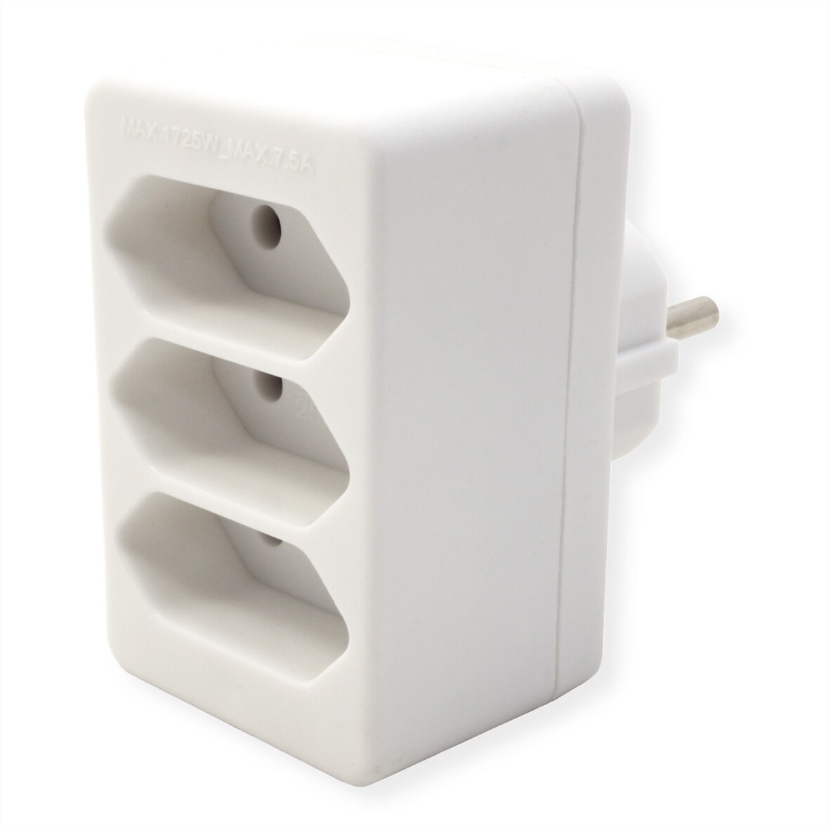 BACHMANN Multistecker 3xEuro, weiß 3x2,5A/230V