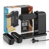 thumbnail of Arendo Nudelmaschine elektrisch, Pasta Maker, 5 Stärken, 120 W, Nudelwalze, 2 Schneideinsätze 2 mm & 6 mm, Knetmaschine