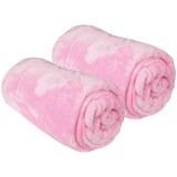 thumbnail of Kuscheldecke "Celina" 2er Pack Rosa 180x220cm