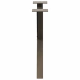 thumbnail of vidaXL Couchtischbeine X-Form 2 Stk. Naturstahl 50x(42-43) cm Stahl